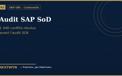 Audit SAP SoD — comment résoudre 1 440 conflits avant l’audit SOX.