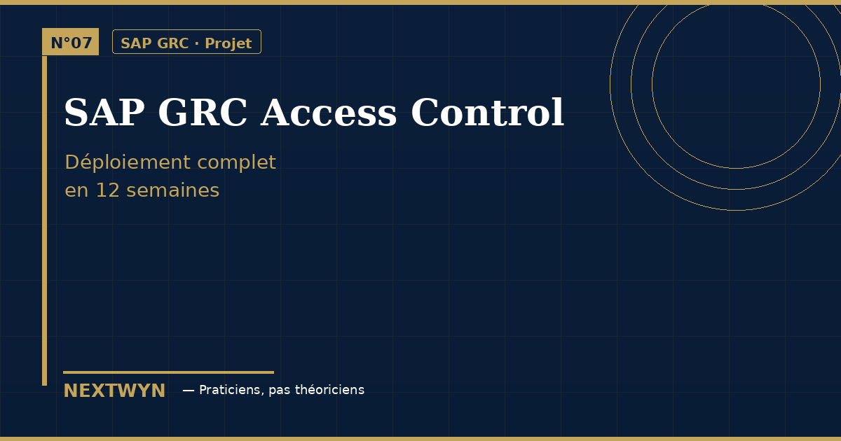 SAP GRC Access Control en 12 semaines
